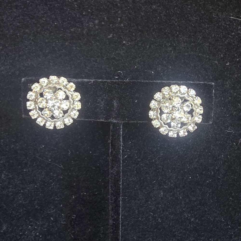 Vintage Napier Rhinestone Earrings